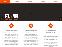 Tablet Screenshot of flairdisplay.com